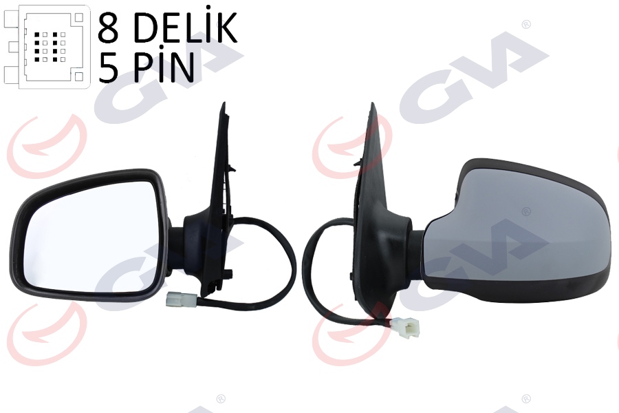 DIŞ DİKİZ AYNASI SOL SANDERO STEPWAY 12 ELEKTRİKLİ ISITMALI ASTARLI KONVEKS SENSÖRSÜZ VM-6804EHPL 963023731R