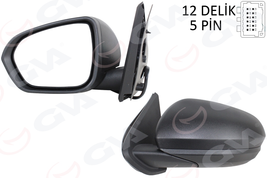 DIŞ DİKİZ AYNASI SOL ELEKTRİKLİ ISITMALI ASTARLI KONVEKS DACIA DUSTER 18- 12H5P VM-6805EHPL