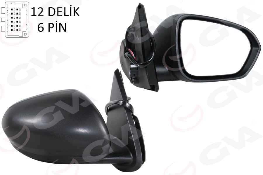 DIŞ DİKİZ AYNASI SAĞ ELEKTRİKLİ ISITMALI SENSÖRLÜ DACIA DUSTER 17-10 12H7P VM-6805EHSR