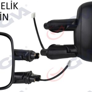DIŞ DİKİZ AYNASI SOL ELEKTRİKLİ ASTARLI FIAT DOBLO 00 10 KONVEKS 3 FİŞ