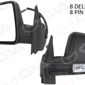 DIŞ DİKİZ AYNASI ELEKTRİKLİ SOL DOBLO III 2011 MD. SİNYALLİ KATLANIR / POWER FLOK DESENLİ 8 FİŞ 735645708