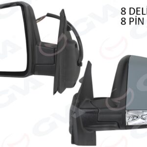 DIŞ DİKİZ AYNASI ELEKTRİKLİ SOL DOBLO III 2011 MD. SİNYALLİ KATLANIR / POWER FLOK ASTARLI 8 FİŞ 735645708