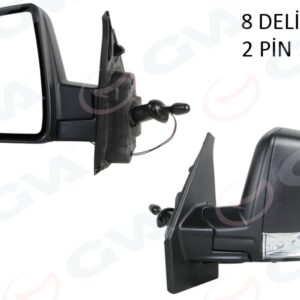 DIŞ DİKİZ AYNASI SOL FIAT DOBLO 11 MEKANİK - DESENLİ - SİNYALLİ