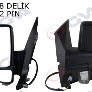 DIŞ DİKİZ AYNASI SAG TRANSİT CUSTOM V362 12 MEKANİK DESENLİ SİNYALLİ KONVEKS