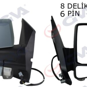 DIŞ DİKİZ AYNASI SAĞ TRANSİT CUSTOM V362 12 ELEKTİRİKLİ ISITMALI ASTARLI SİNYALLİ KONVEKS VM-6325EHPR 1766579-682BL5JA6 BK21 17682