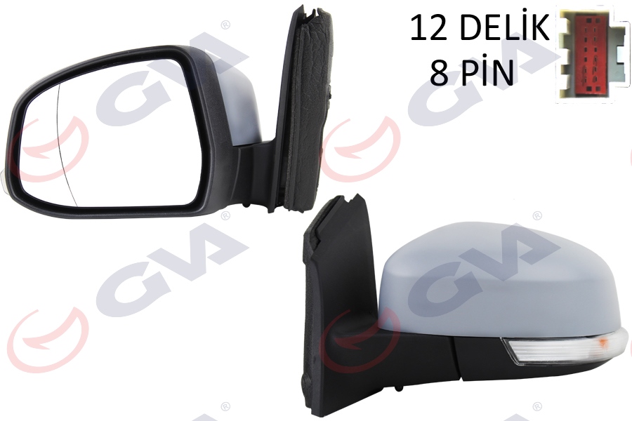 DIŞ DİKİZ AYNASI SOL FOCUS III 11 17 ELEKTRİKLİ ISITMALI SİNYALLİ ASTARLI ASFERİK VM-6322EHPAL BM5117683JG-1733338