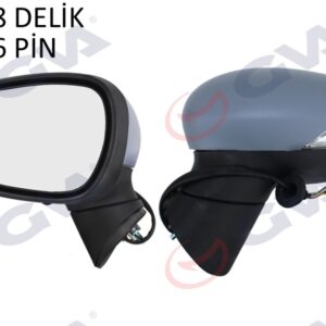 DIŞ DİKİZ AYNASI SOL FIESTA 08 ELEKTRİKLİ ISITMALI SİNYALLİ ASTARLI ASFERİK 6 FİŞ VM-6313EHPAL 8A6117683FJ5YYW-1753824