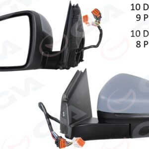 DIŞ DİKİZ AYNASI SOL ELEKTRİKLİ KATLANABİLİR ISITMALI SİNYALLİ ASTARLI KONVEKS HAFIZALI BLIS Lİ PSA 3008-4008 16-23