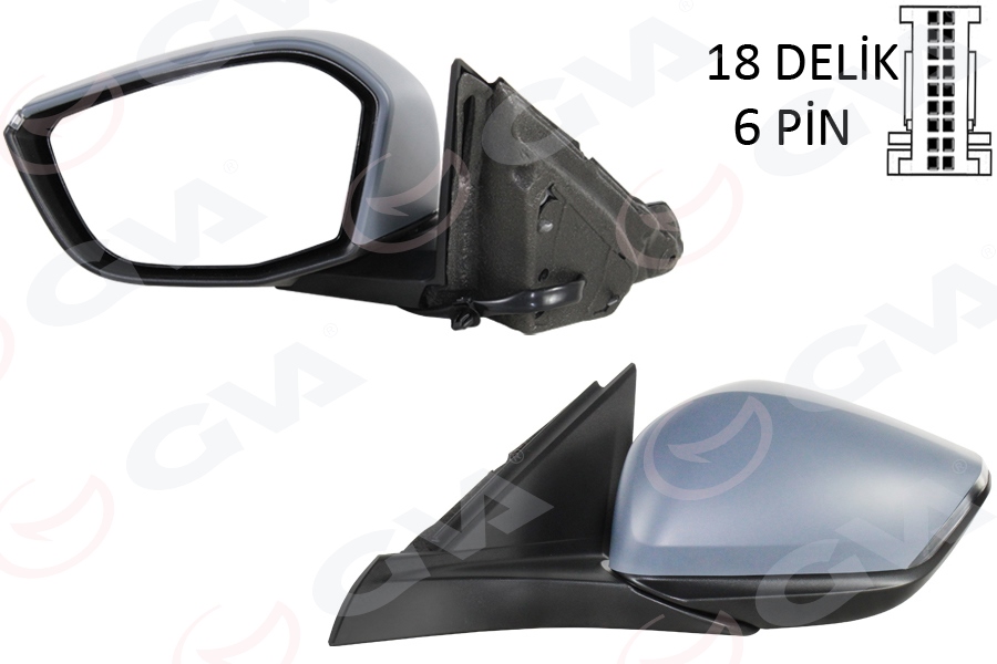 DIŞ DİKİZ AYNASI SOL OPEL ASTRA L 22 PEUGEOT P308 22 MANUEL KATLANIR