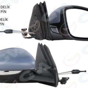 DIŞ DİKİZ AYNASI SAĞ MANUEL KATLANIR OPEL CORSA F 19  PEUGEOT P208 19  ELEKTRİKLİ-ASTARLI-ISITMALI