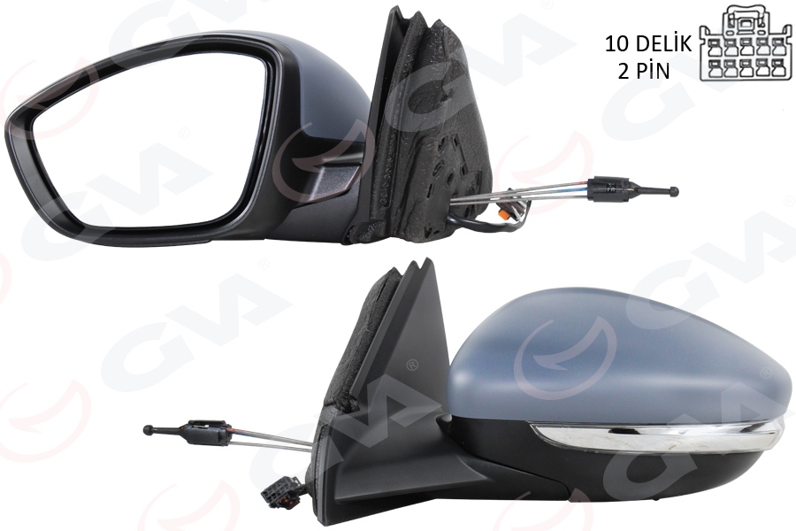DIŞ DİKİZ AYNASI SOL MANUEL KATLANIR OPEL CORSA F 19 PEUGEOT P208 19 ELEKTRİKLİ-ASTARLI-ISITMALI