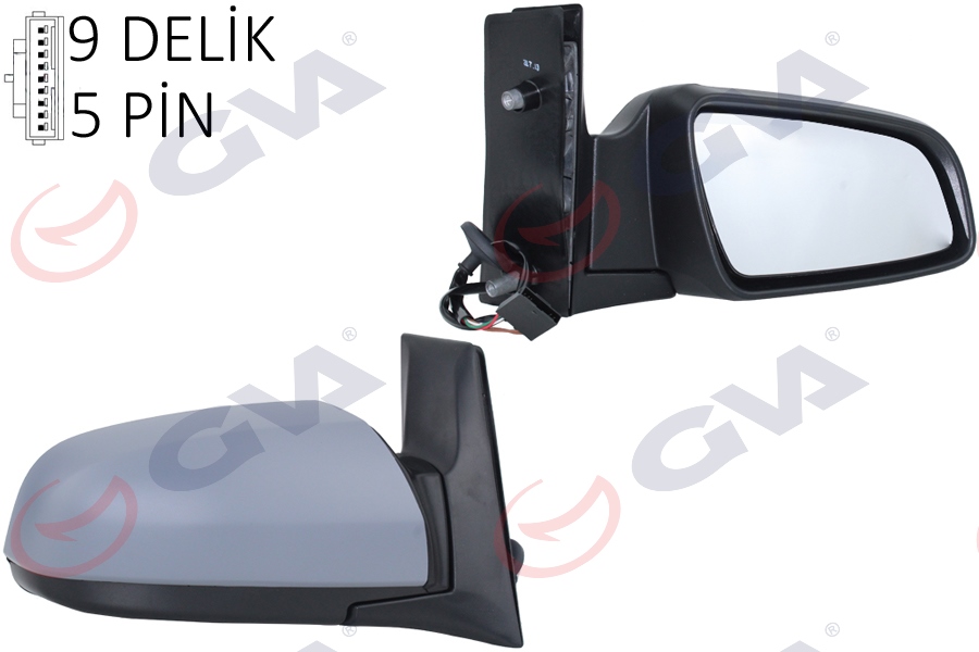DIŞ DİKİZ AYNASI SAĞ ZAFIRA B 05 ELEKTRİKLİ ISITMALI ASTARLI KONVEKS 5 FİŞ VM-6169EHPR 6428224