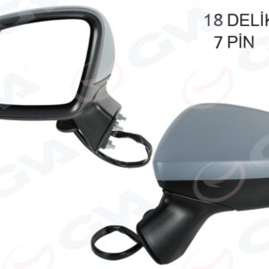 DIŞ DİKİZ AYNASI SOL CRUZE 17- ASTRA K 15-22 ELEKTRİKLİ KATNALABİLİR ISITMALI ASTARLI ASFERİK 13453526-13396540-13396526