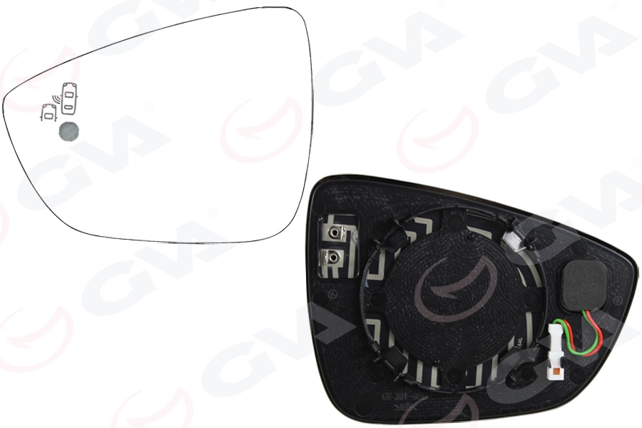 DIŞ DİKİZ AYNA CAMI SOL FOCUS IV 18 KÖR NOKTALI