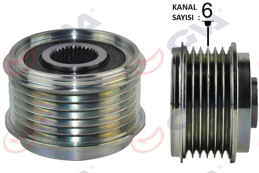 ALTERNATÖR KASNAĞI RENAULT CLIO IV 12 CAPTUR I 13 CLIO V 19 FLUENCE 09 12 KANGOO II 08 MEGANE II-III-IV TALISMAN 15 KADJAR 15 DACIA DUSTER