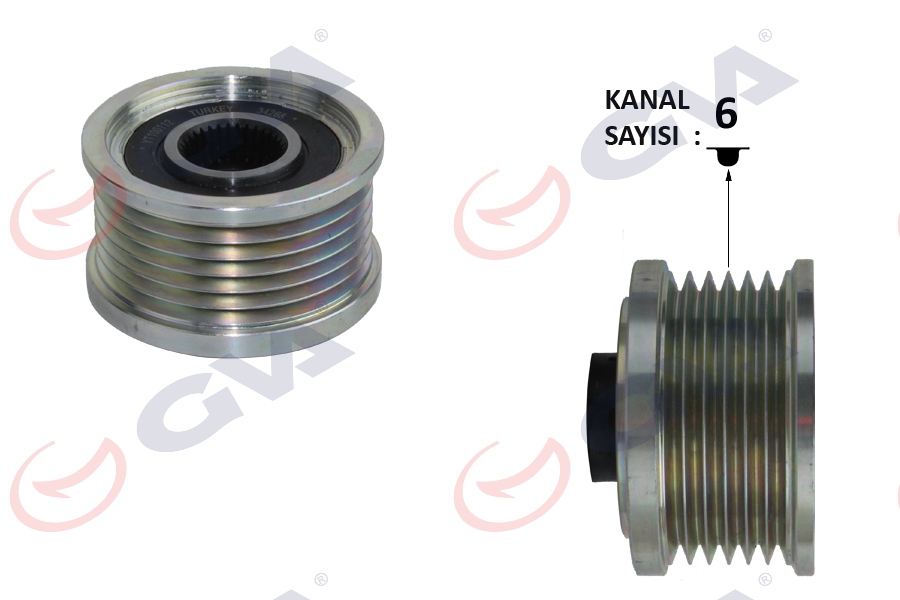 ALTERNATÖR KASNAĞI DOBLO-LINEA 10- /BRAVO 07- 1.6 MJT 6 KANAL 77363948-77364725