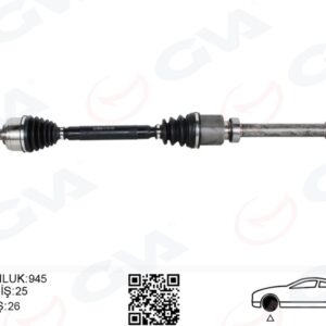 ÖN AKS SAĞ RENAULT MEGANE IV 1.3 Tce - 1.5 DCI EURO 6 M-T SNZ-TL4 16-