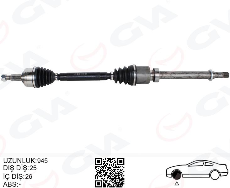 ÖN AKS SAĞ RENAULT MEGANE IV 1.3 Tce - 1.5 DCI EURO 6 M-T SNZ-TL4 16-