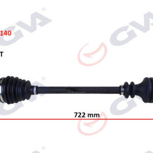 KOMPLE AKS SAĞ CLIO 2-KANGOO 2 1.5 DCI 02 ABS Lİ 724mm 44DİŞ Kalın Freze 8200626032-8200236116