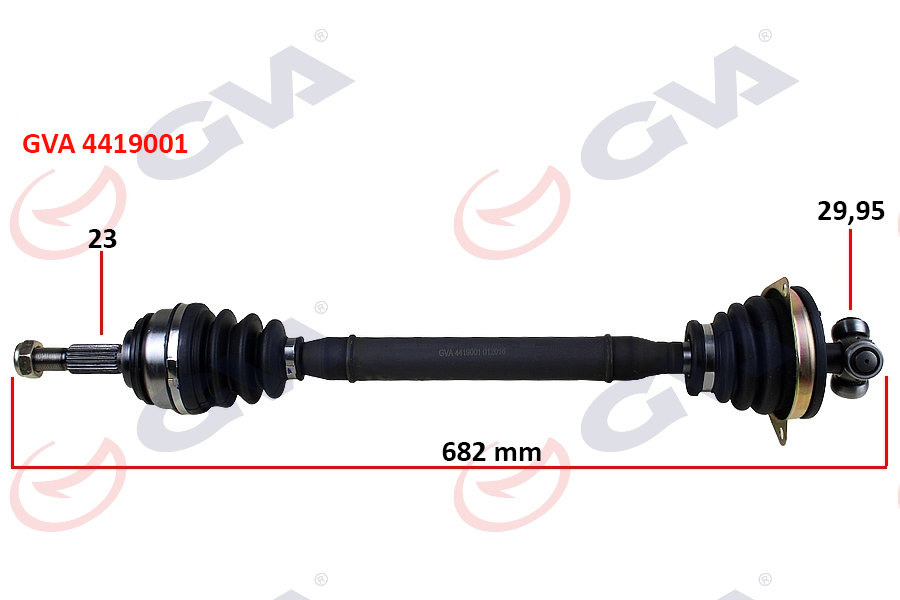 KOMPLE AKS SOL DACIA LOGAN-SANDERO 1.5 DCİ 04-12 682mm