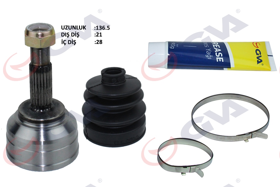 AKS KAFASI DIŞ ÖN DACIA LOGAN 06 SANDERO 08 1.4-1.6 21x28x49 137.5mm