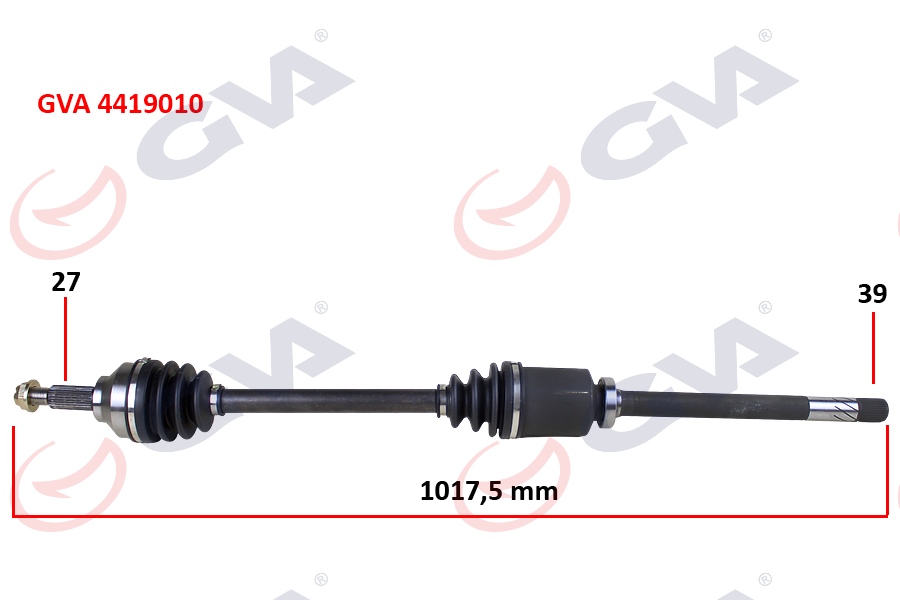 KOMPLE AKS SAĞ TRAFIC II-OPEL VIVARO 1.9 DCI 01 1017mm