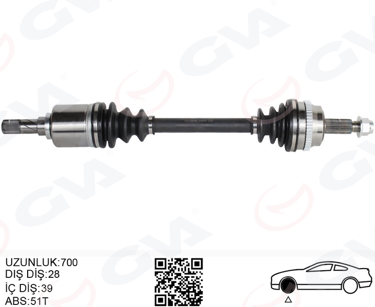 ÖN AKS SOL RENAULT MASTER II FD 2.5 DCI ABSLI 51 DIS 28X39 06-10 8200414939-8200776533-8200776523