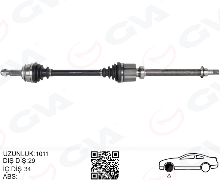 ÖN AKS SAĞ RENAULT KADJAR 1.5 DCI A-T 15- 391000797R