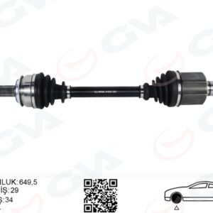 ÖN AKS SOL RENAULT KADJAR 1.5 DCI A-T 15-