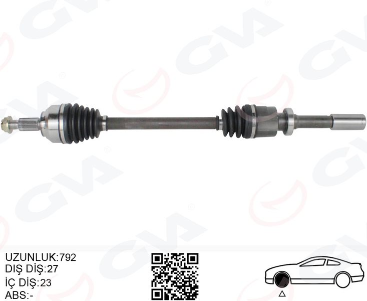 KOMPLE AKS SAG ON RENAULT LAGUNA II BG0/1 1.6i 16v M-T JH3 01-07 8200030619-7711134784-7711135319