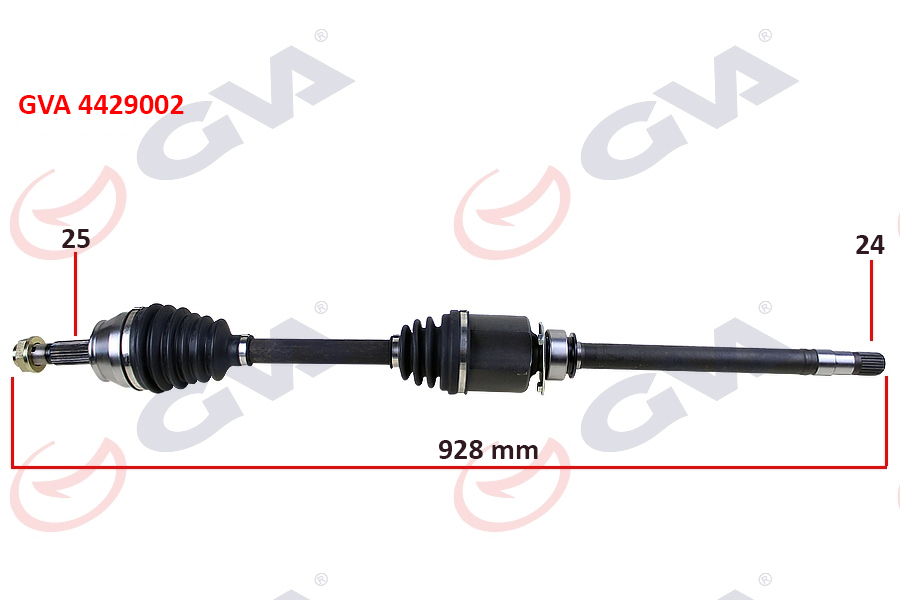 KOMPLE AKS SAĞ DOBLO 1.9 JTD 01 DOBLO-ALBEA 1.3 MTJ 05 928mm 46307678