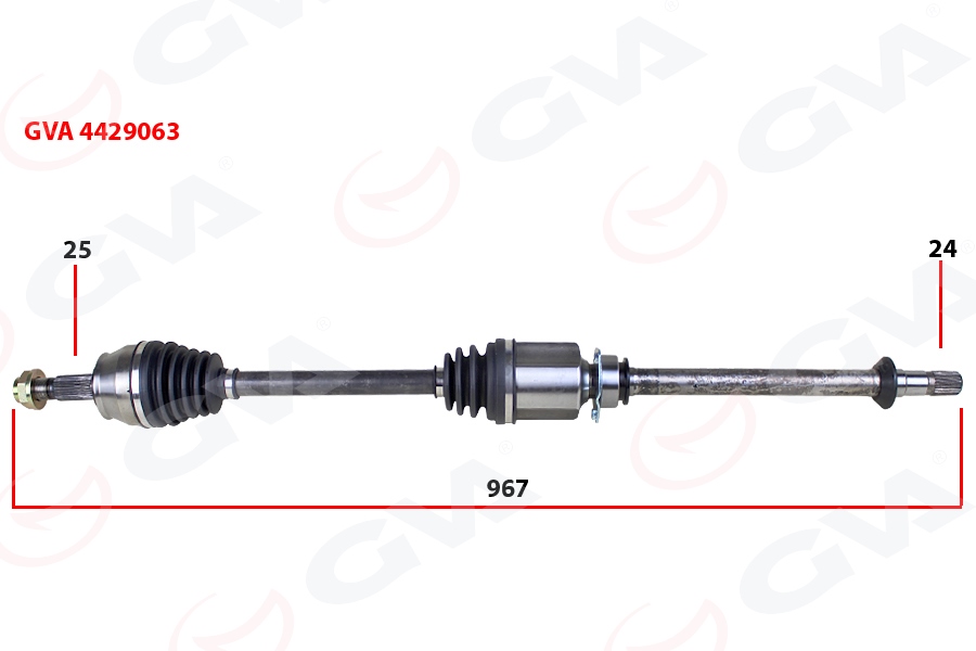 KOMPLE AKS SAĞ MİLLİ DOBLO 1.3 MULTIJET 10 967mm