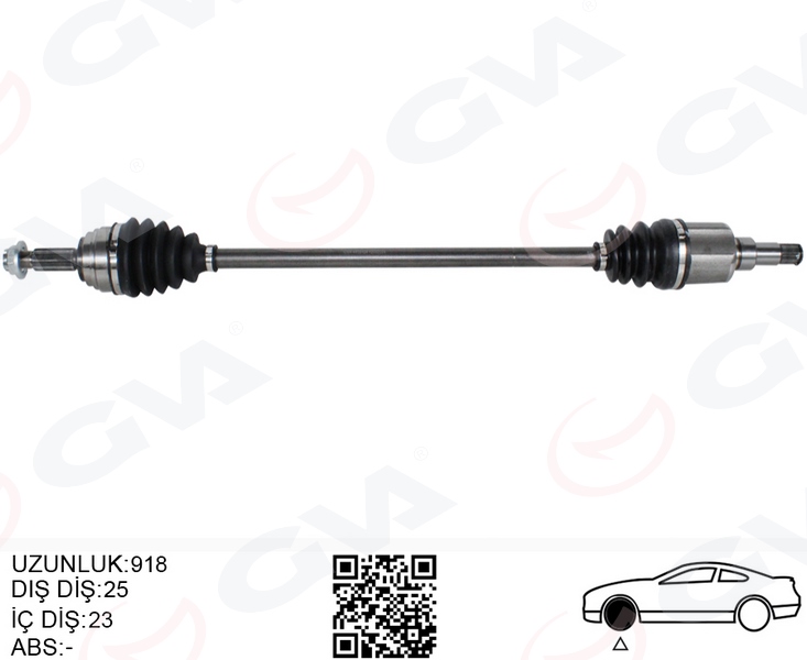 ÖN AKS KOMPLE SAĞ FORD YENI COURIER 17 1.5-1.6 TDCI -1.0 ECOBOOST