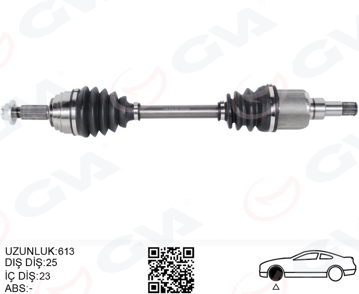 ÖN AKS KOMPLE SOL FORD YENI COURIER 17 1.5-1.6 TDCI -1.0 ECOBOOST
