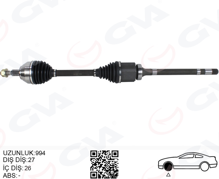 ON AKS KOMPLE SAG KUGA I 08 13 2.0 TDCI