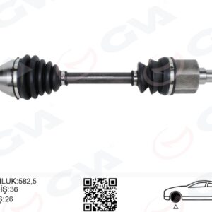 ÖN AKS KOMPLE SOL FORD FOCUS II 04 11 2.0 TDCI C-MAX 04 11 2.0 TDCI VOLVO S40 II 04 12 1.6D-2.0 D C30 04 12 1.6D-2.0 D V50 04 12 1.6D-2.0 D -1.8-2.0