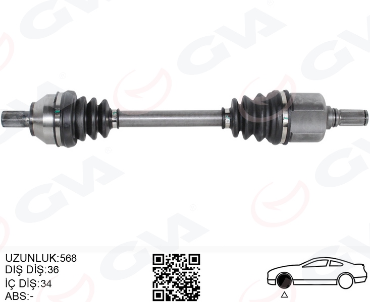 ÖN AKS KOMPLE SOL FOCUS II 04 09 1.6 TDCI CVT OTOM. DIZEL