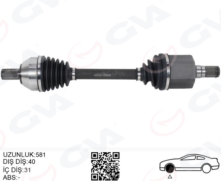 ÖN AKS KOMPLE SOL FORD MONDEO 2.0 TDCI 07 14 OTOM. 7G913B437BE-1788209