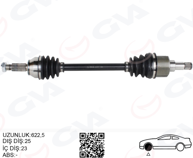 ÖN AKS KOMPLE SOL FORD FIESTA / FUSION 1.4TDCI / 1.6TDCI 02 11 8V513B437AAC-2S613B437AD