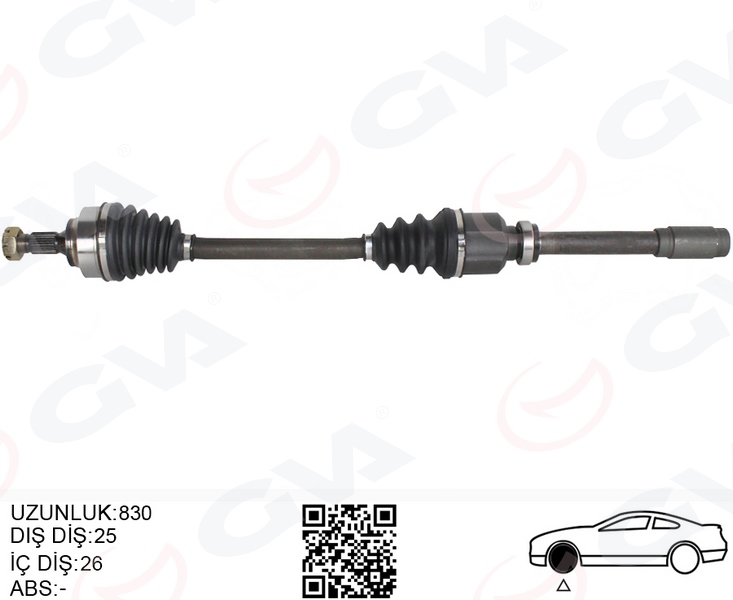 KOMPLE AKS SAG ON PSA 307 3A/C 1.6 A-T 00-07 3273.LQ-1041558-3273.AF