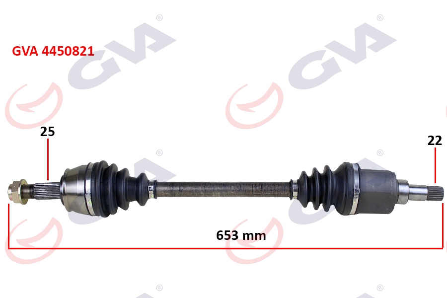 KOMPLE AKS SOL BIPPER 1.4 HDI 07 653mm 3272.SL