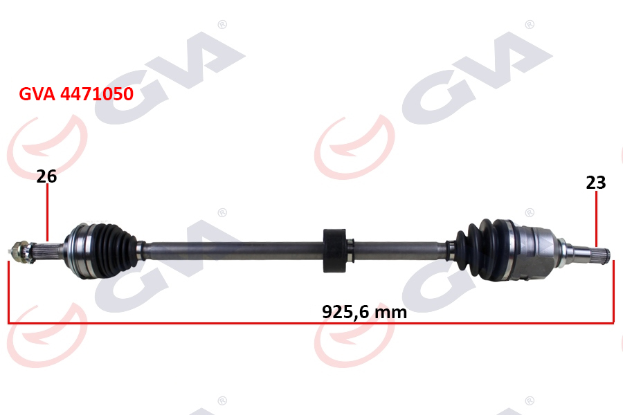 KOMPLE AKS SAĞ TOYOTA COROLLA 1.6L 4A-FE AE101 AE111 92-00 / 1.3L 2E EE100 EE111 94-00 ABS SİZ ARAÇLAR İÇİN 26X23 KOMPLE BOY 925.6MM