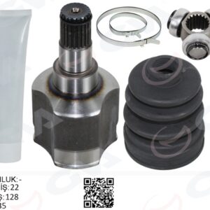 İÇ AKS KAFASI CHEVROLET AVEO 1.2 03-11 KALOS 1.2 03-08 1.2 22x19x35 128.5mm