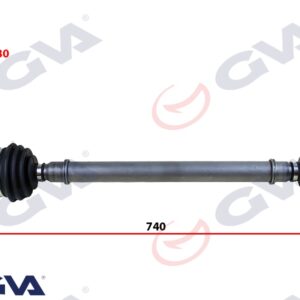 KOMPLE AKS SAĞ POLO 1.6 94-99 740mm