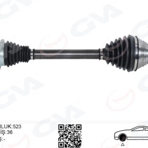 AKS ÖN SOL GOLF PLUS 1.9TDI 05- GOLF V 1.9TDI 03- GOLF VI 2.0TDI 08- TORURAN 1.9TDI 03-