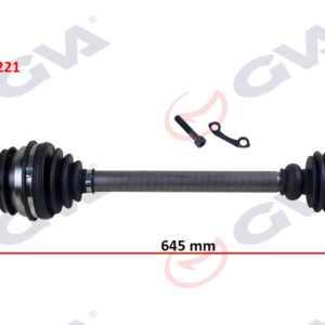 KOMPLE AKS SOL TRANSPORTER T5 1.9 TDI 03-11 645mm AXB-AXC