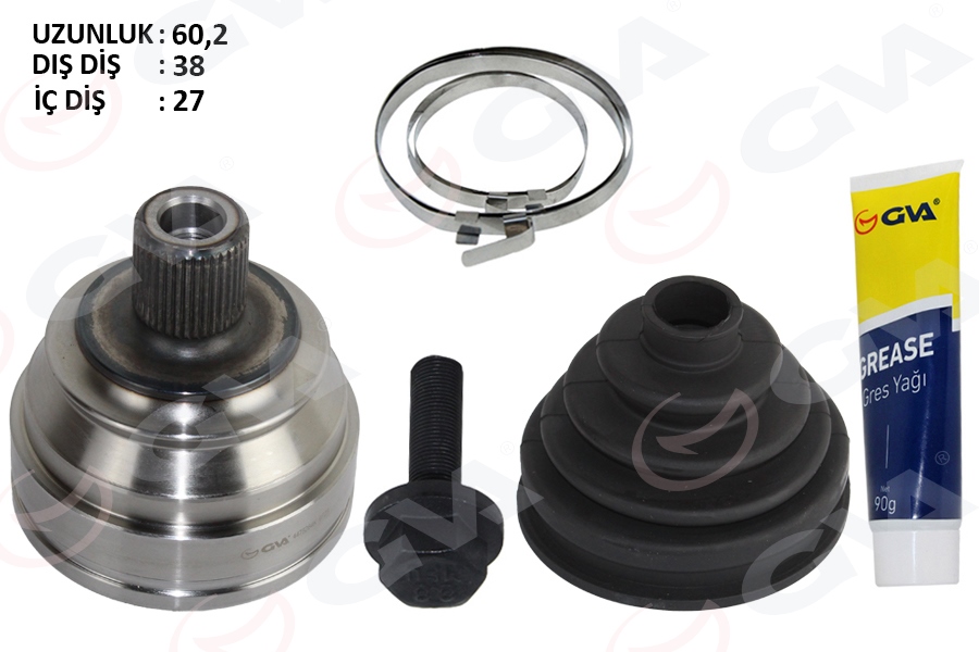 AKS KAFASI DIŞ T4 2.4 D-2.5 TDİ 91-03 AJA-ACV-AAB-AJT 2.4 D-2.5 TDİ 701498099B-701498340BX
