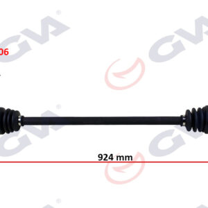 KOMPLE AKS SAĞ HYUNDAI ACCENT ERA 1.4L 1.6L G4EE G4ED benzinli 06-10 ABS li 25x25 - ABS 48 diş komple boy 924mm 495001E050-495001E051