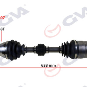 KOMPLE AKS SOL HYUNDAI ACCENT ERA 1.5L D4FA CRDi 06-10 ABS li 25x27 - ABS 48 diş komple boy 633mm
