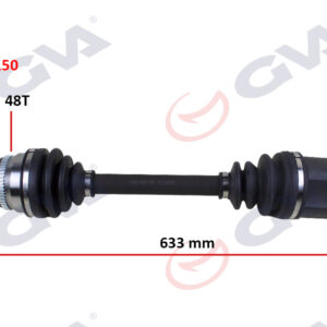 KOMPLE AKS SOL GETZ 1.5 CRDİ 03-09 ABS Lİ 48DİŞ 633mm